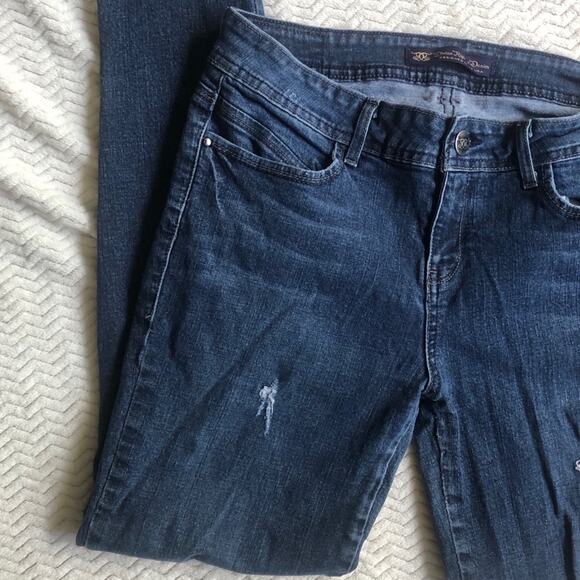 Devine Rights Of Denim Blue Skinny Jeans Zip Ankle Womens 30 Blue Stretch Fall - Picture 10 of 11